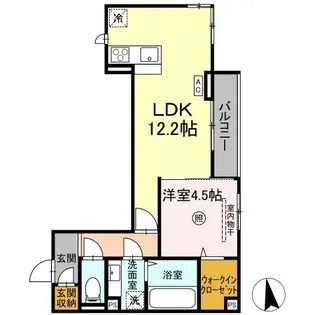 Serenvita east(セレウィータ イースト)【2階】の間取り