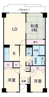 CASSIA習志野【0504号室】の間取り