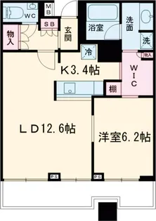 ステーションガーデンタワー【27階】の間取り
