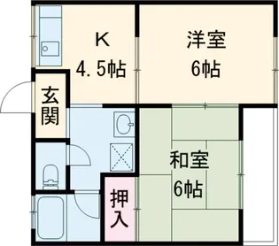もえぎ荘【203号室】の間取り