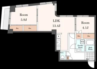 メゾン・ノア【2階】の間取り