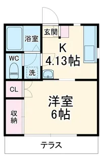 トラッドハウス12番館【1階】の間取り