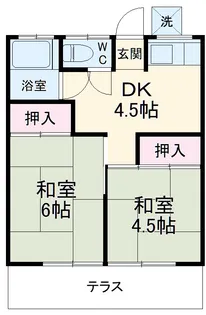 コーポ卯月【2階】の間取り