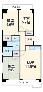 ブライトン・ビラ【3D号室】の間取り