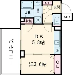 GENOVIA京成立石Ⅴ【2階】の間取り