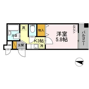 ヴァルキューレ大日【2階】の間取り