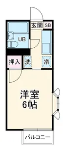 ホワイトドミール【2階】の間取り
