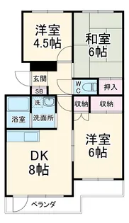 サンライフ75【305号室】の間取り