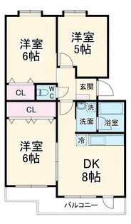 サンライフ75【308号室】の間取り