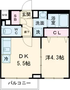 GENOVIA京成立石Ⅴ【3階】の間取り