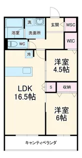 プリムヴェール【3階】の間取り