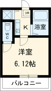 カインドネス八王子緑町【01010号室】の間取り