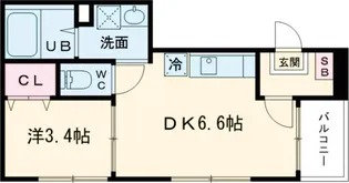 ハーモニーテラス花園伊町【1階】の間取り