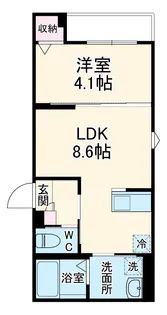 DolceVita南流山(ドルチェヴィータミナミナガレヤマ)【1階】の間取り