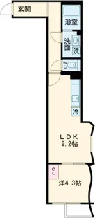 BRICK RESIDENCE 目黒本町【5階】の間取り