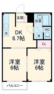 メゾン・オ・ソレイユ【201号室】の間取り