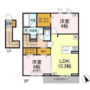 エリオス【2階】の間取り