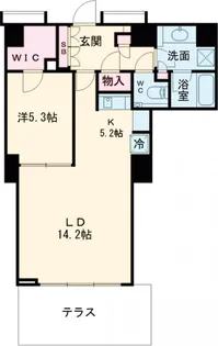 パークアクシス代官山【1階】の間取り