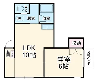 アップルハウス飯野 2号館【102号室】の間取り