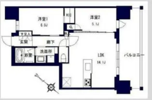 センチュリー千葉みなと【11階】の間取り