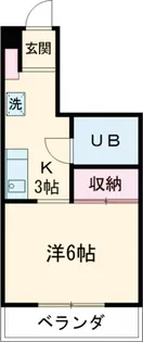 メゾン荒井【405号室】の間取り