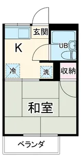 慶應フジビューハイツ【203号室】の間取り