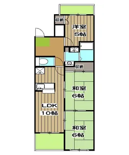パレセゾン・アン【305号室】の間取り