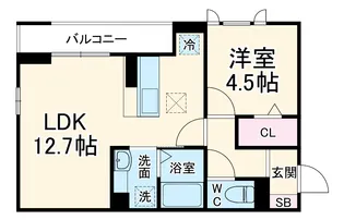 D-Sereno新倉 Ⅰ【1階】の間取り