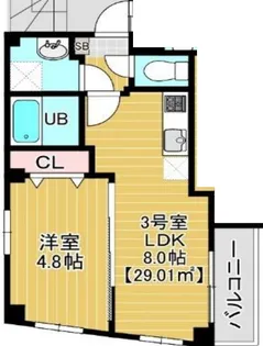 LILAC【3階】の間取り