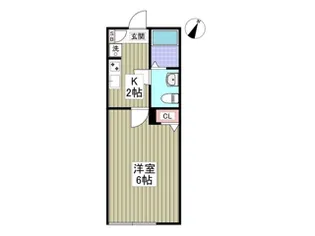 HALE伊勢原【2階】の間取り