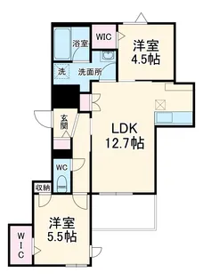 アトラスⅡ【1階】の間取り