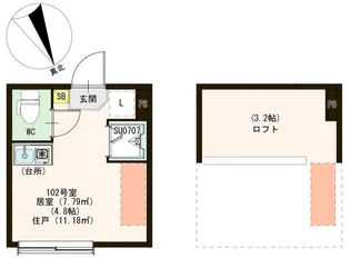 ヴェローナ平井【1階】の間取り