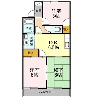 フレグランス三ツ相 C棟【2階】の間取り