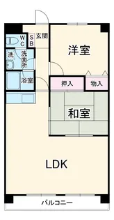 ラ グランデール セルピエ【302号室】の間取り