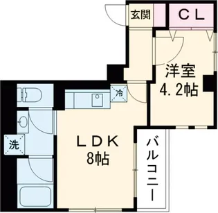 カーザ・ブランカ北斎【3階】の間取り