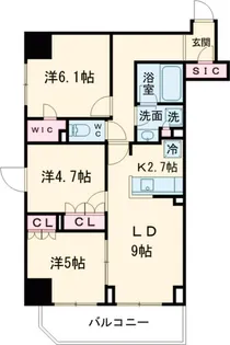 ASMACI MAISON両国Ⅱ【4階】の間取り