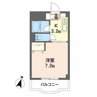ワコーハイツ【2階】の間取り