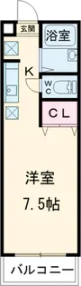 空 眠【201号室】の間取り