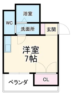てぃだ横浜【4階】の間取り