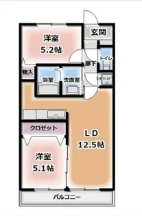 グランコートⅡ【2階】の間取り