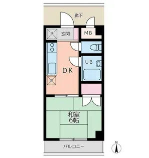 第1日ノ出マンション【202号室】の間取り