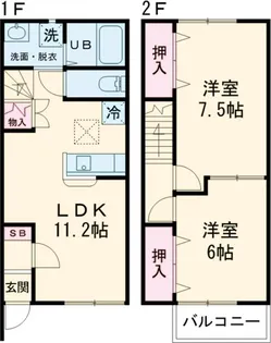 ハッピーベル【103号室】の間取り