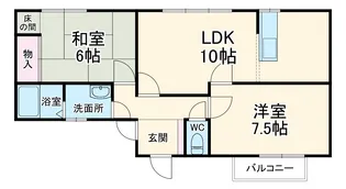 リヴェールIWAI【3階】の間取り