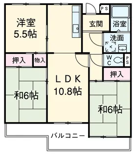 サンエレガンス【2階】の間取り