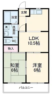芳伊第2ビル【303号室】の間取り