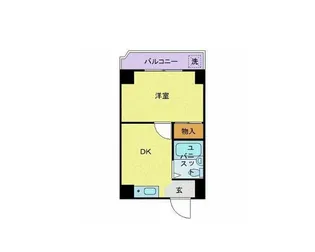 ビューライド川崎【2階】の間取り