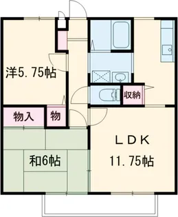 グリーンビレッジF・M B棟【2階】の間取り