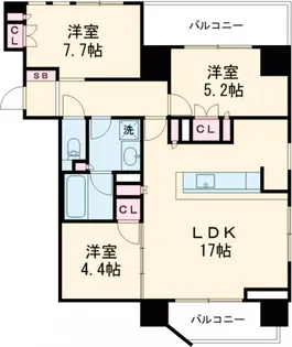 ブランシエラ宇都宮悠久の杜【11階】の間取り