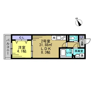 シティハウス豊四季【1階】の間取り