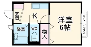 リッツ白梅A棟【2-105号室】の間取り